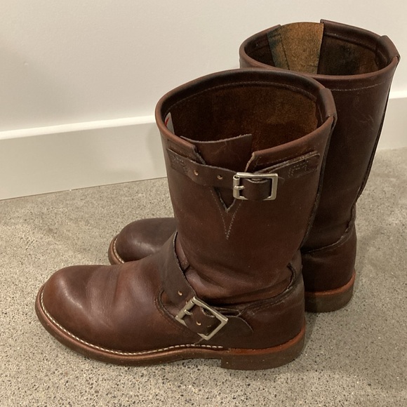 Red Wing 2991 Engineer Boot Brown Leather Discontinued Rare Men's 5 Women’s 7 - Picture 5 of 7